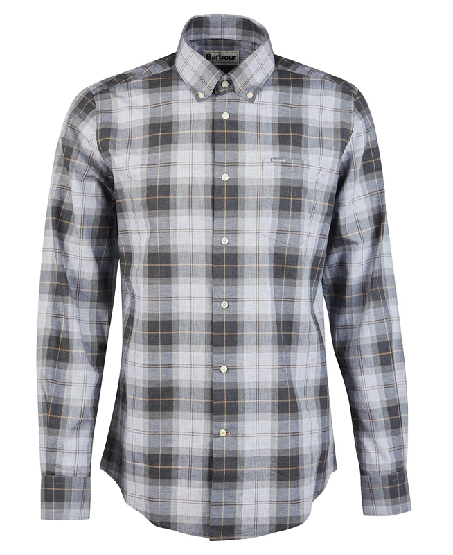 Barbour Wetheram Tailored Hemd Herren Grau | YESBOQ-942