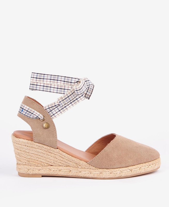 Barbour Whitney Wedge Sandalen Damen Braun | DFESXP-709