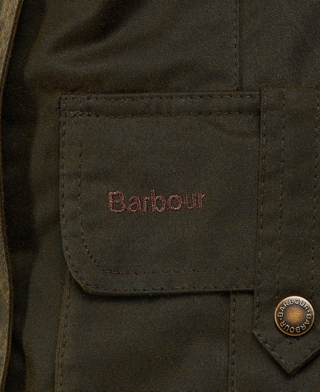 Barbour Winter Defence Gewachste Jacke Damen Grün | WFGQCL-465