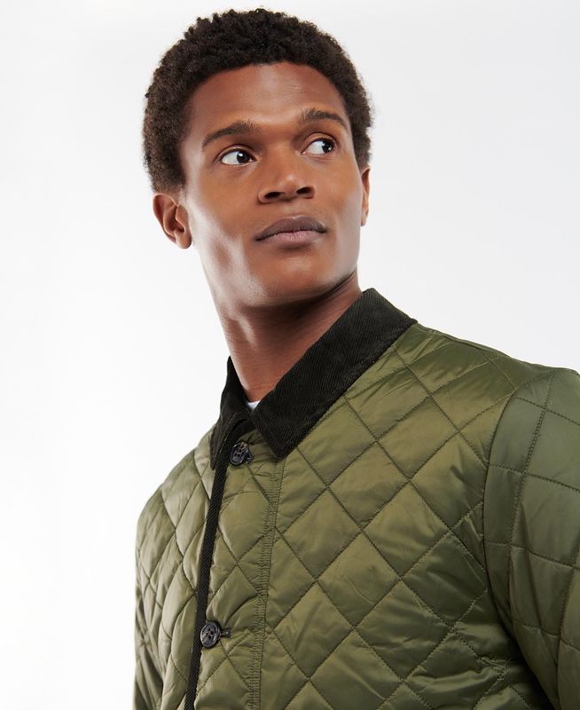 Barbour Winter Liddesdale Steppjacke Herren Olivgrün | LPXZDO-938