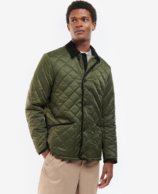 Barbour Winter Liddesdale Steppjacke Herren Olivgrün | LPXZDO-938