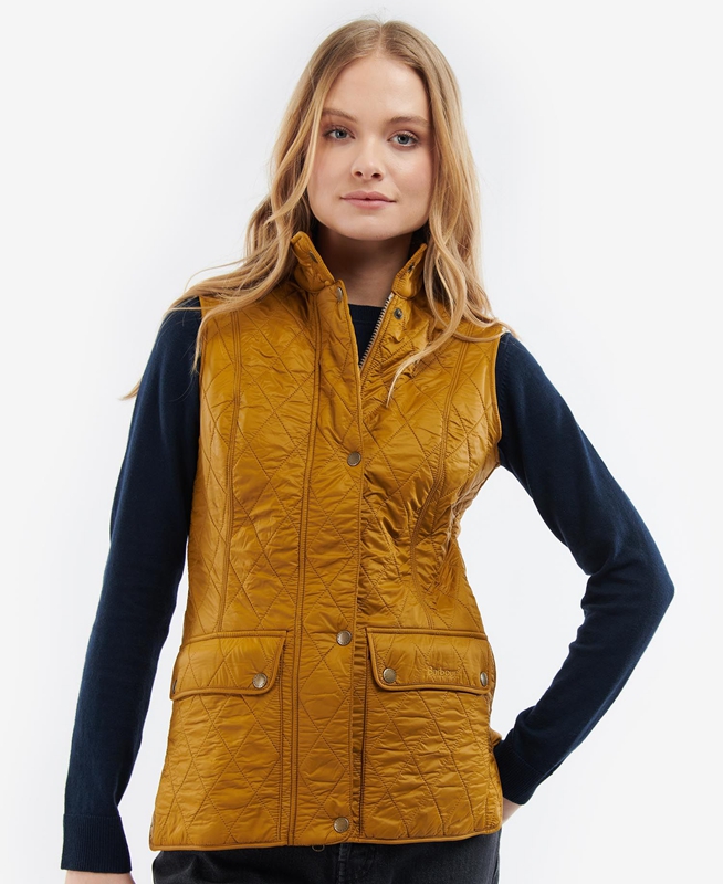 Barbour Wray Weste Damen Orange | RLUYVQ-745