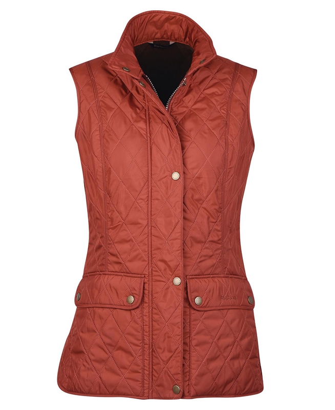 Barbour Wray Weste Damen Rot | JLQCVK-513