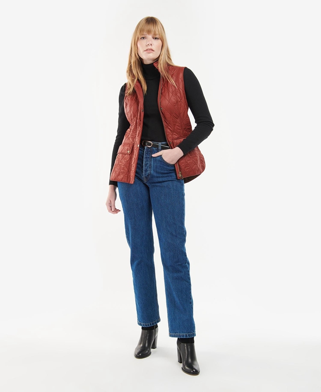 Barbour Wray Weste Damen Rot | JLQCVK-513