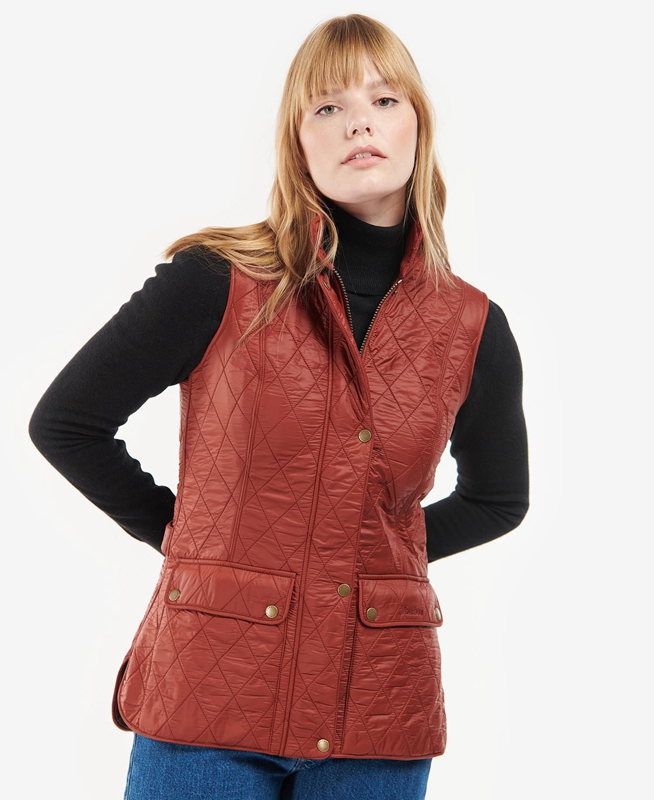 Barbour Wray Weste Damen Rot | JLQCVK-513