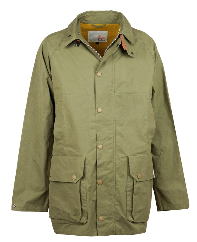 Barbour x Ally Capellino Back Freizeitjacken Herren Olivgrün | IPAQRK-439