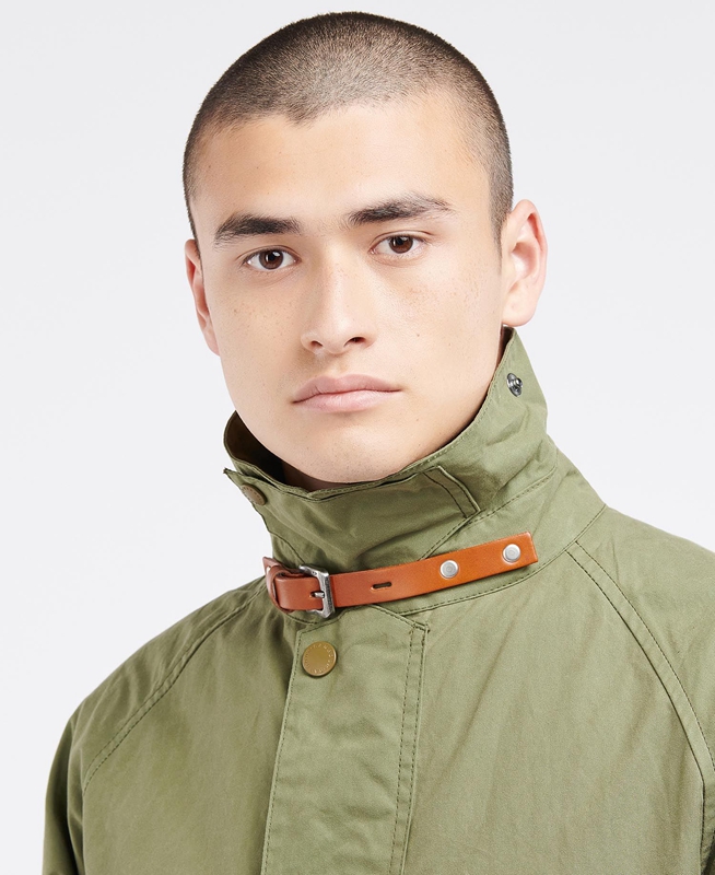 Barbour x Ally Capellino Back Freizeitjacken Herren Olivgrün | IPAQRK-439