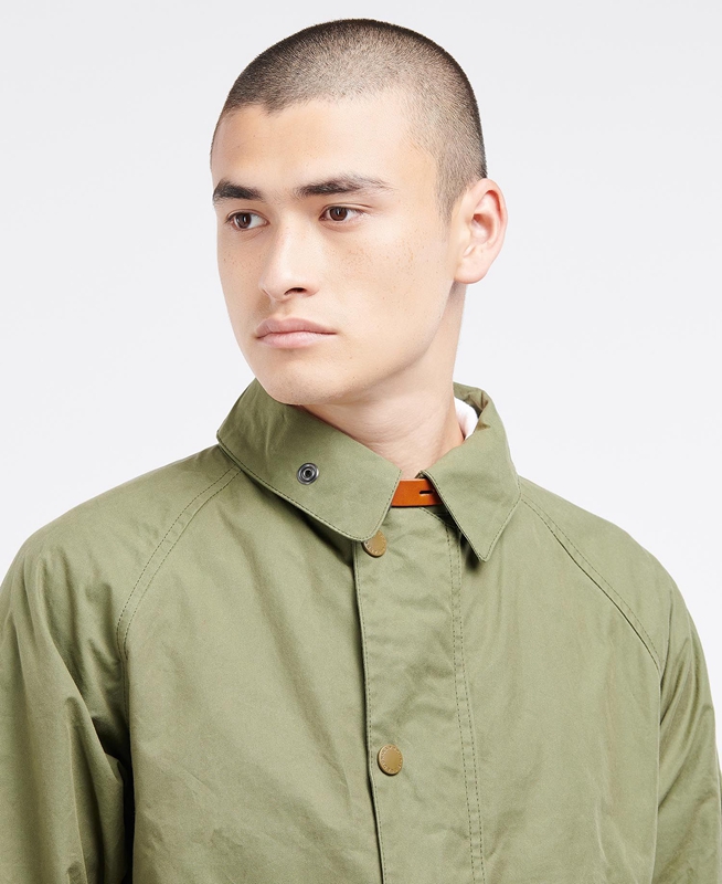 Barbour x Ally Capellino Back Freizeitjacken Herren Olivgrün | IPAQRK-439