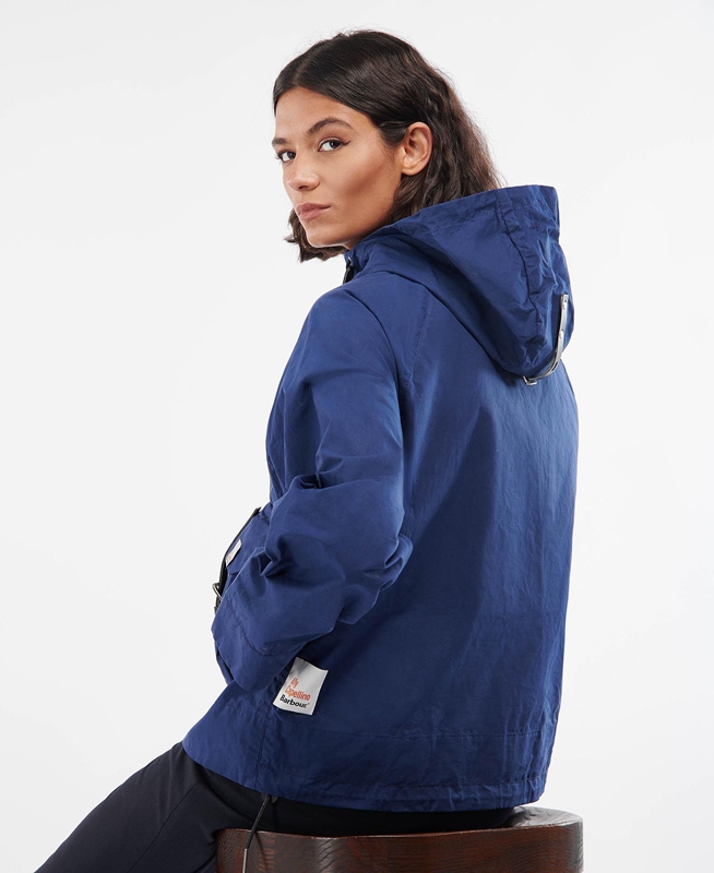 Barbour x Ally Capellino Tip Freizeitjacken Damen Navy | DPUEIT-317