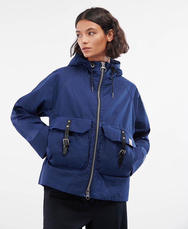 Barbour x Ally Capellino Tip Freizeitjacken Damen Navy | DPUEIT-317