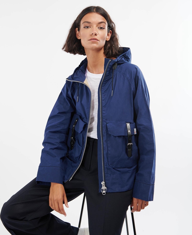 Barbour x Ally Capellino Tip Freizeitjacken Damen Navy | DPUEIT-317