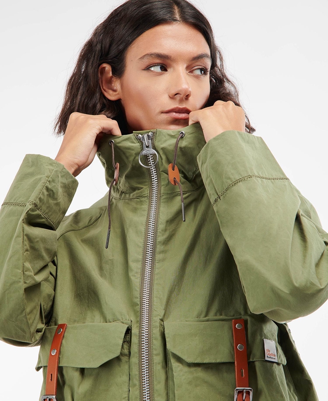 Barbour x Ally Capellino Tip Freizeitjacken Damen Grün | SDJGTK-015